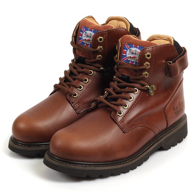 【Kai Shin】高筒安全工作鞋 深咖啡 (M-G5050A03-KP)