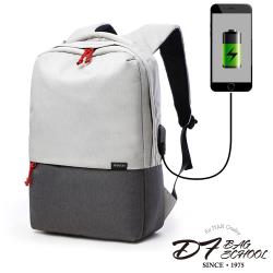 ◎質感帆布料 耐用易整理|◎USB充電功能充電不再手忙腳亂|◎大容量 一次帶走你的需求品牌:DFBAGSCHOOL品牌定位:流行品牌背法:後背包款:後背包顏色:白色系,灰色系,黑色系外層材質:帆布外層