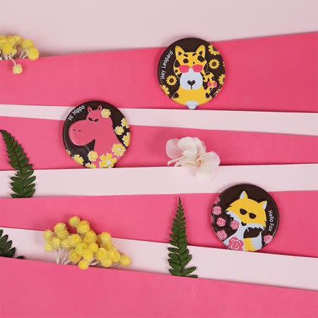 【Kreative Chocolate創意巧克力】海灘風墨鏡動物巧克力棒棒糖-狐狸/河馬/花豹(派對小物 棒棒糖-20入/平均出貨)