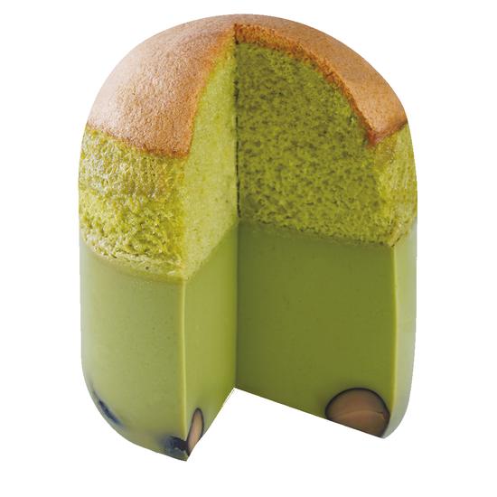 抹茶黑豆布丁燒 110g