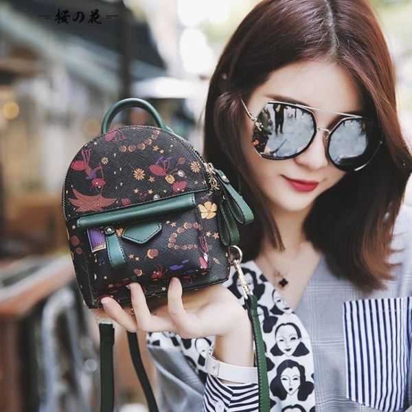 紅螞蟻迷你後背包女2018新款韓版百搭時尚書包休閒個性小背包包潮【櫻花本鋪】