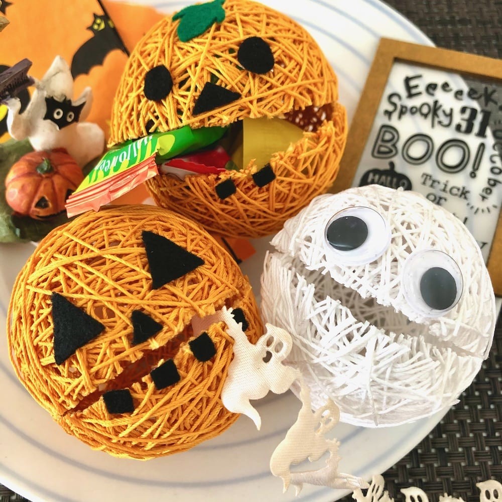 100均の材料でハロウィン飾り！コットンボールモンスターの作り方（CHANTO WEB）
