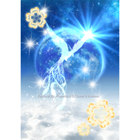 全運気上昇♥鳳凰と黄金クローバーと蒼い月