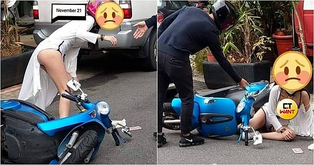 女騎士被撞趴地「蜜桃翹臀+水滴半球」全看光　本尊被神出是她啦！