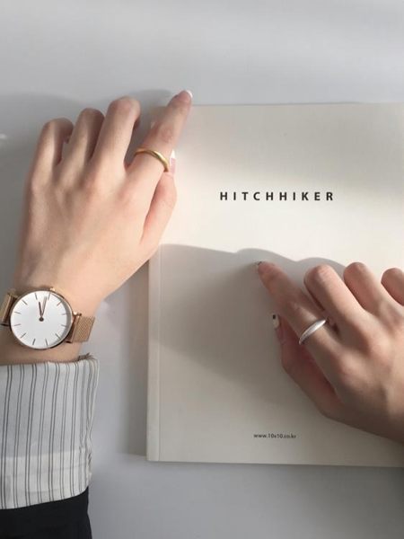 戒指 chic風小眾設計感戒指女簡約復古不規則磨砂質感關節戒子指環j166 曼慕衣櫃