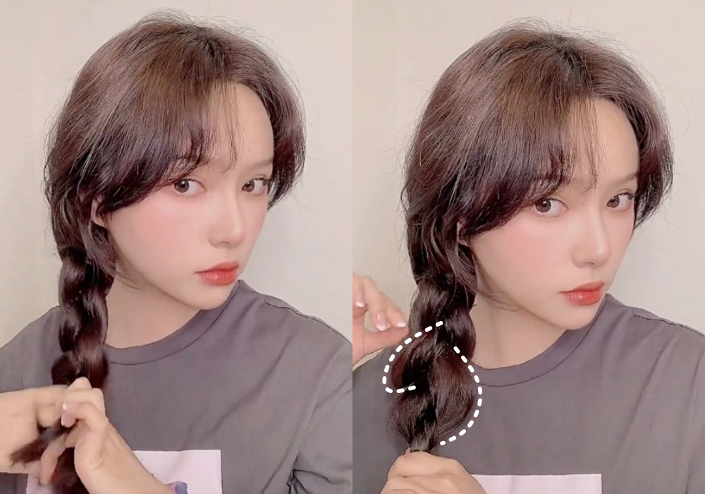 快速完成減齡髮型推薦：麻花辮子頭