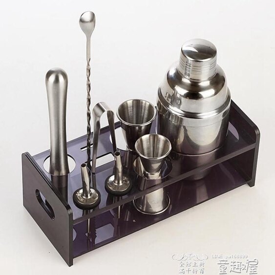 調酒杯不銹鋼調酒套裝家用新手雞尾酒雪克杯手搖器具全套酒吧專業調酒器