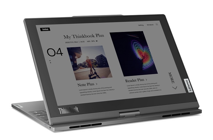 【CES 2023】Lenovo ThinkBook Plus Twist 雙螢幕筆電，13.3 吋 OLED 螢幕、12 吋彩色電子紙輕鬆轉