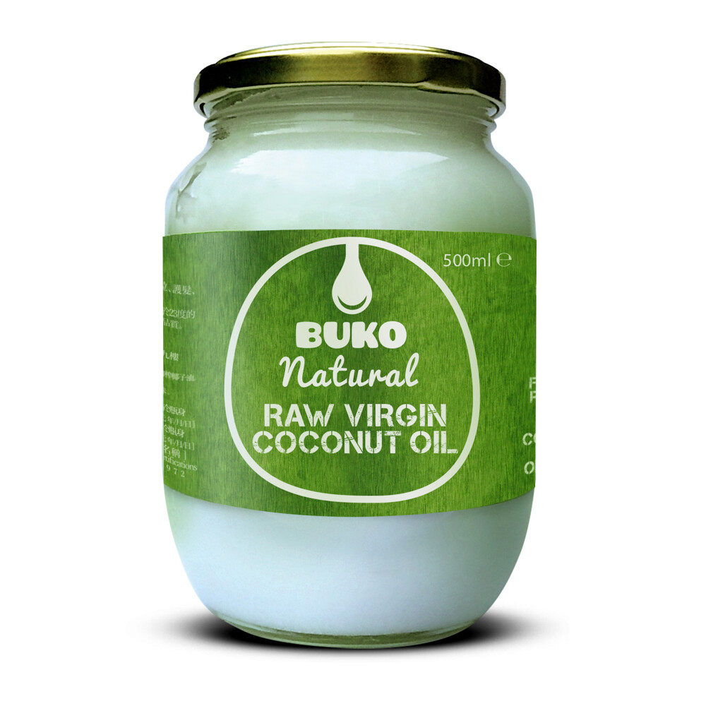 【BUKO】100%天然冷壓初榨椰子油500ml（生酮飲食必備）