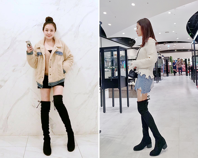 膝上靴 膝上靴穿搭 膝上靴推薦 長靴 D+AF