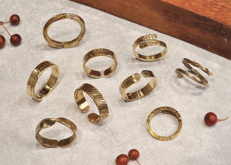 平日優惠【黃銅手作戒指】七夕情人節/金工DIY/對戒