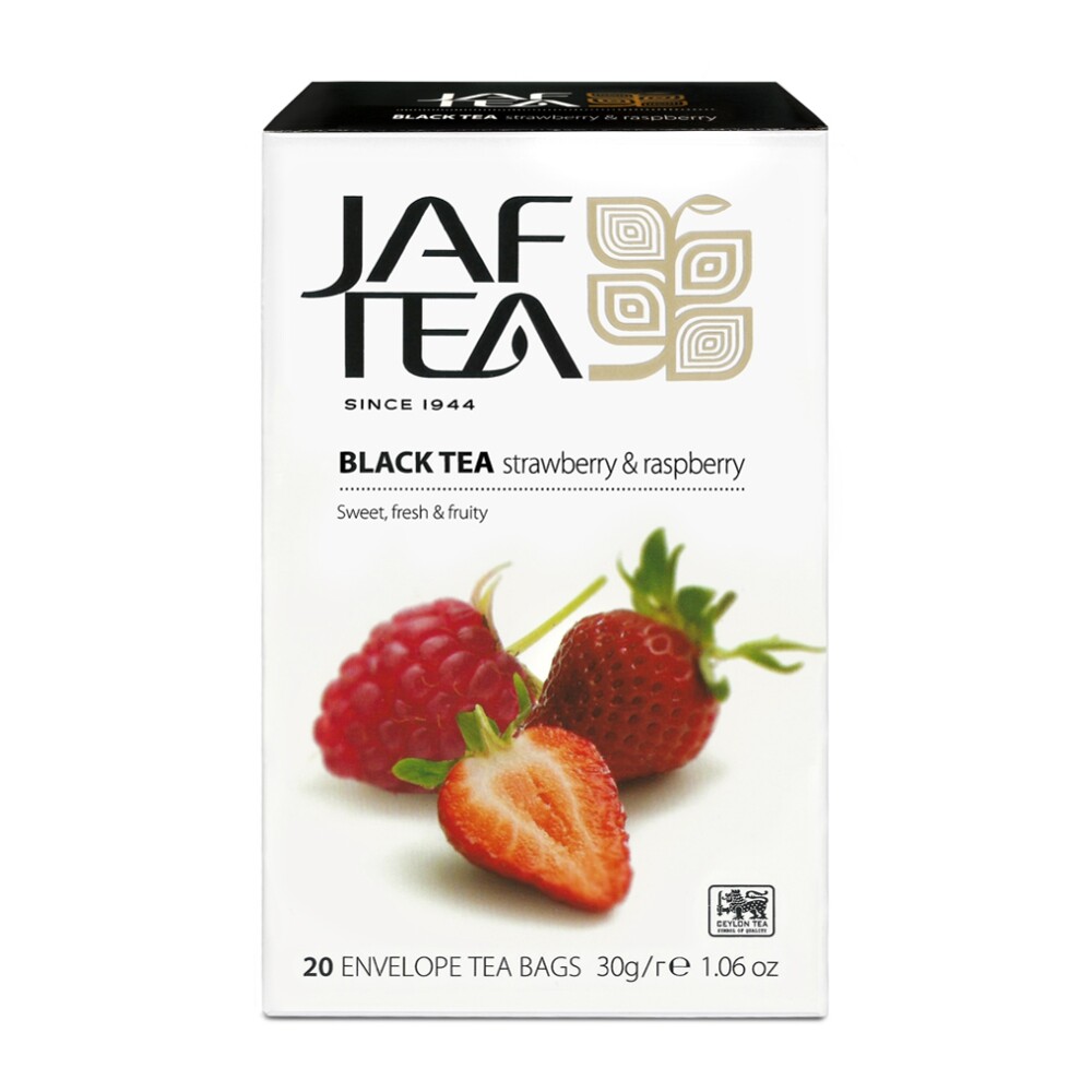 jaf tea 斯里蘭卡原裝進口水果茶 20茶包/盒 (草莓覆盆子) 錫蘭紅茶