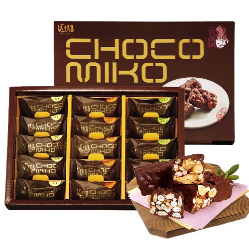 粒粒飽滿，真材實料 ►巧克力與堅果的完美融合►特選自然健康食材，不含防腐劑、色素及香料 ►茶餘飯後、聚會聊天的伴嘴小點 ►奶素如選擇超商取貨，因尺寸限制，巧果酥禮盒可寄送3盒◆口味：綜合巧克力口味／花