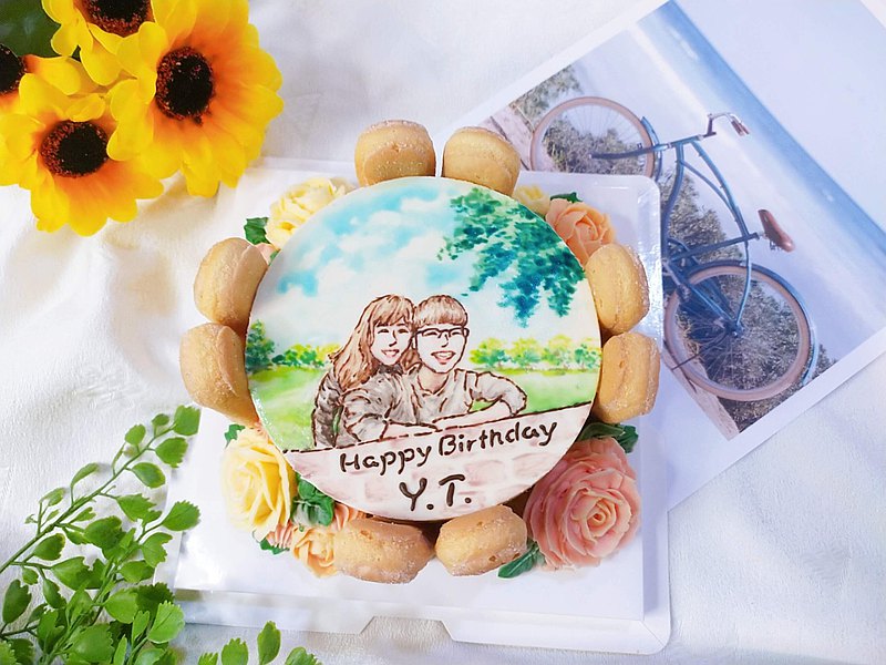 平面設計_客製似顏繪蛋糕 (5吋 )