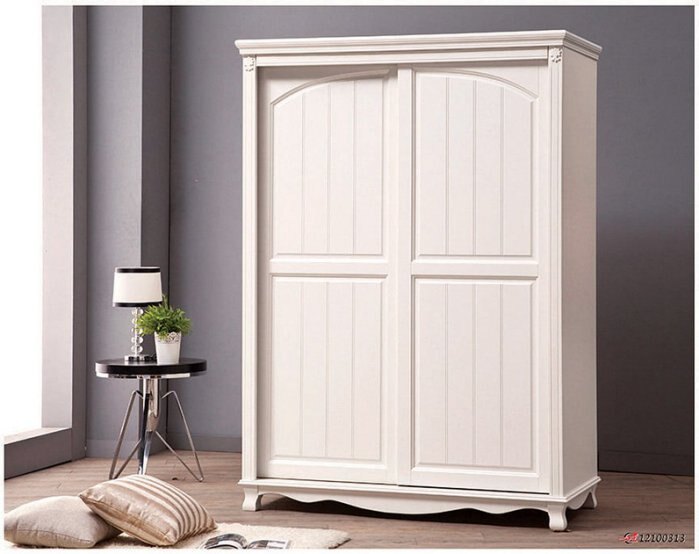 【石川家居】YU-241-1 凡絲法式烤白5x7尺衣櫥 (不含其他商品) 台北到高雄滿三千搭配車趟免運