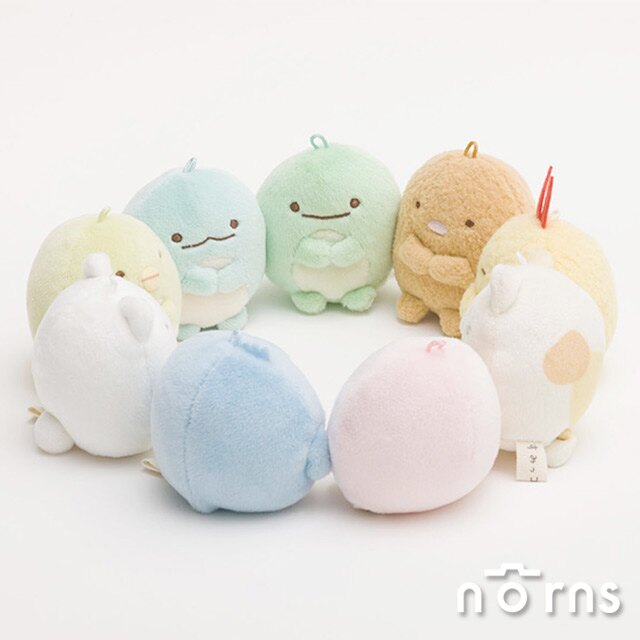 【日貨角落生物絨毛鎖圈吊飾】Norns 日本正版SAN-X 蜥蜴 恐龍 炸豬排 炸蝦 麻糬感 鑰匙圈 娃娃玩偶 好窩生活節