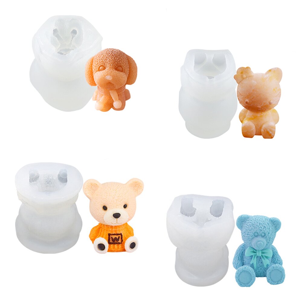 造型矽膠冰模 冰棒 小熊冰模矽膠模具 DIY烘焙用具 一體成型冰塊 冰球模具 蠟燭模具 手工皂模