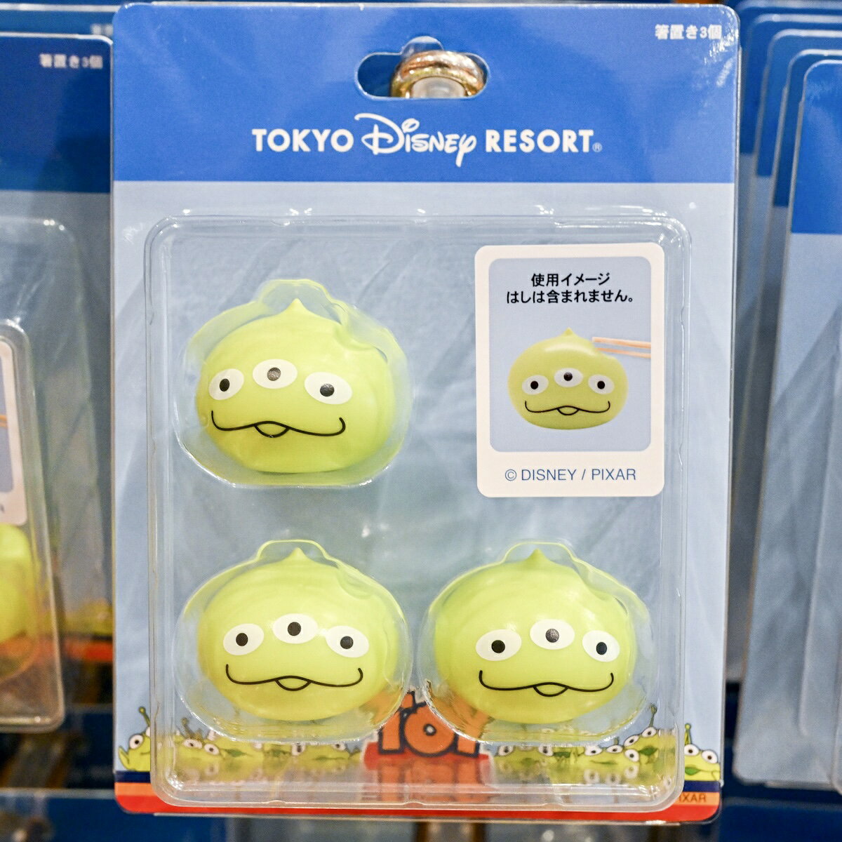 真愛日本 樂園限定 玩具總動員 TOYS 三眼怪麻糬 造型筷架組 筷架 筷箸架 擺飾 禮物 東京迪士尼樂園帶回