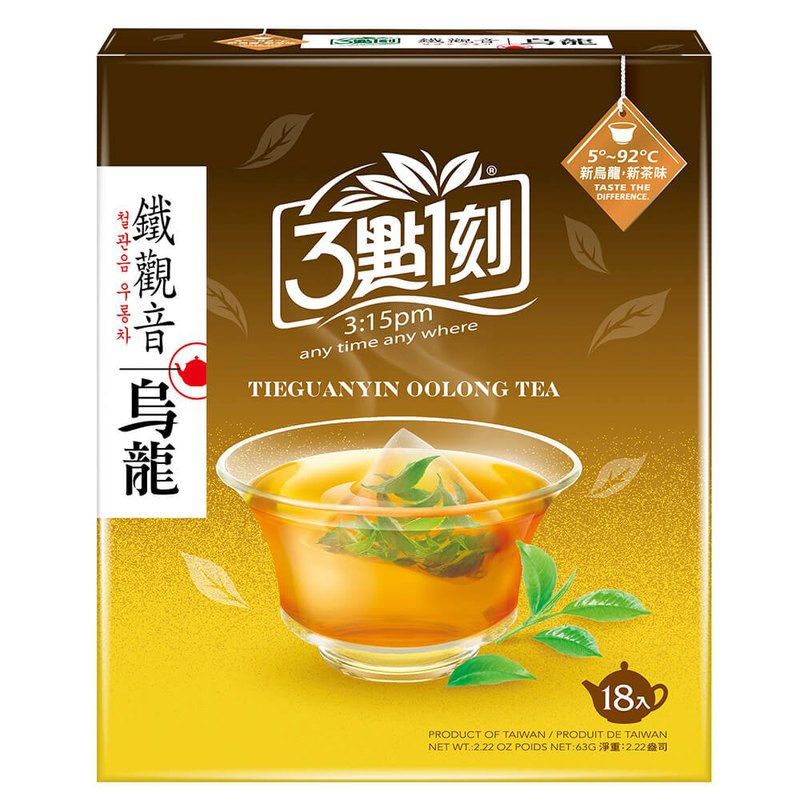 ★ 使用烏龍茶品種 ★ 利用溫火烘焙的方式製造鐵觀音烏龍茶，使其色香味呈現不同的香氣及味覺 ★ 鐵觀音獨具“觀音韻”滋味純厚滑爽，香味高，回甘持久，韻味足 ★ 優雅享受青新好茶 ★ 原片原葉 ★ 感受