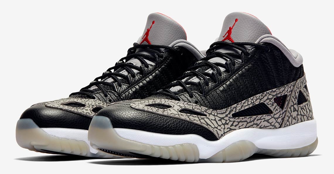 新聞分享/ 爆裂紋再加經典配色Air Jordan 11 Low IE 'Black Cement