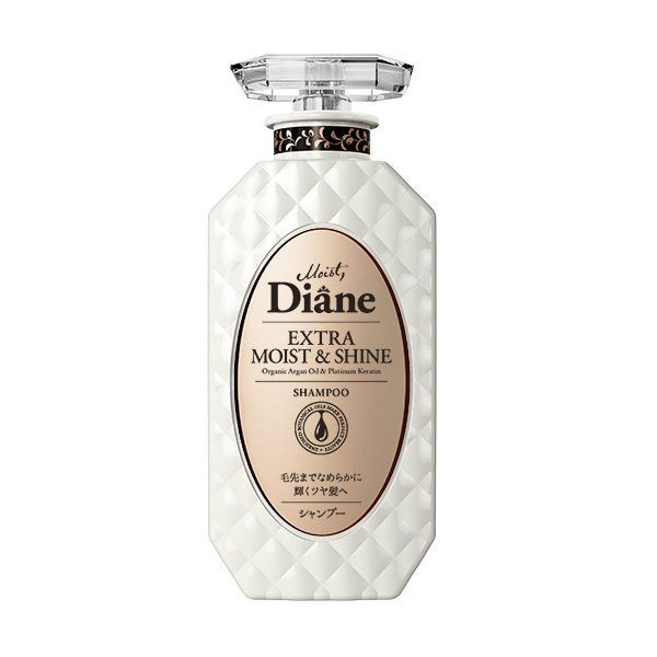 品名：Moist Diane 黛絲恩】完美鎖色極潤修護洗髮精/護髮素(450ml)有效期限：三年產地：日本貨源：公司貨->>乾燥粗糙／無光澤髮質適用<<-含有複方植物精華油珍貴配方能針對髮絲深層滋養，增加閃耀光輝特殊角蛋白Platinum Keratin配方能使頭髮自然柔順，恢復亮盈光澤