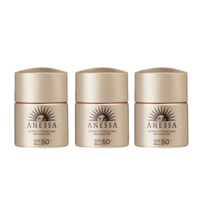 SHISEIDO 資生堂 ANESSA安耐曬 金鑽高效防曬露A 3X版12ml (3入組)