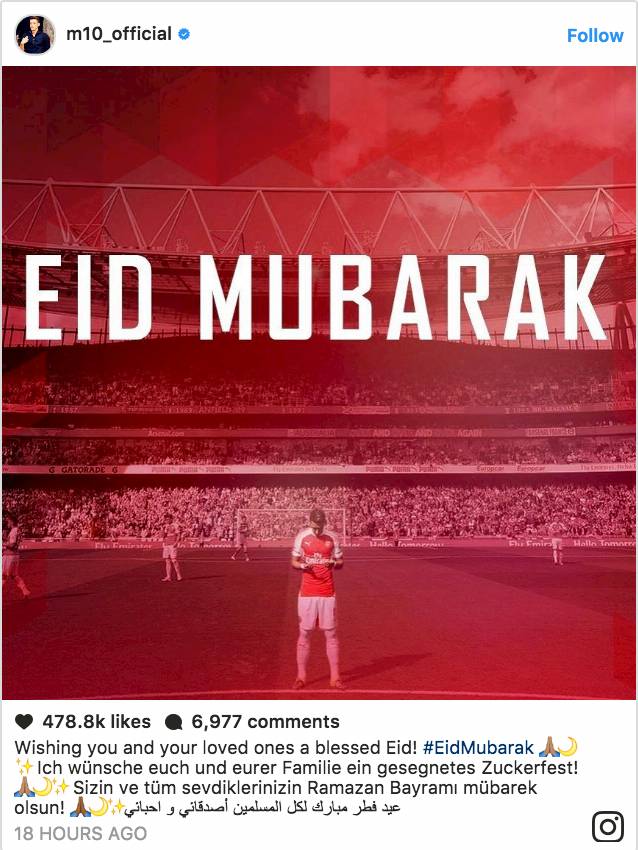 3 Bintang Premier League Unggah Momen pada Hari Raya Idul Fitri