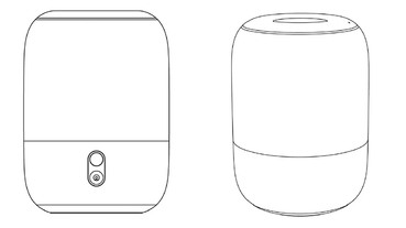 新款小米智慧音箱專利圖片曝光 ，真有蘋果味…