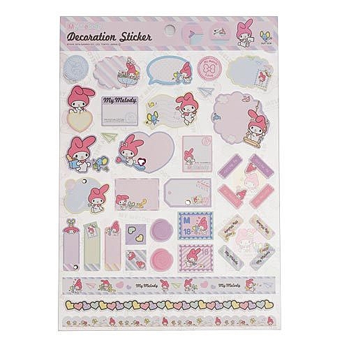 美樂蒂談心郵件系列文具新上市n可愛圖樣的留言裝飾貼紙組合n相片相簿留言裝飾好便利