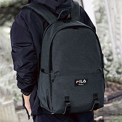 FILA 輕便休閒後背包-灰色