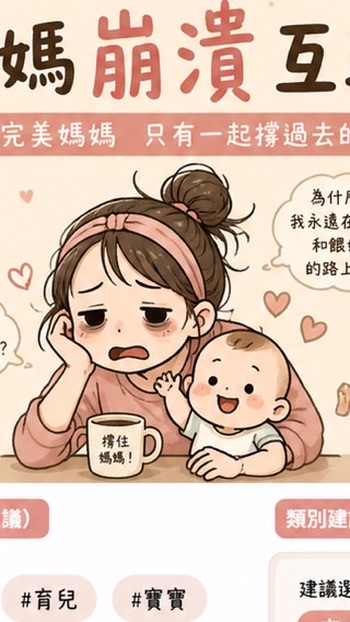 媽媽崩潰互助會(｡･ω･｡)ﾉ