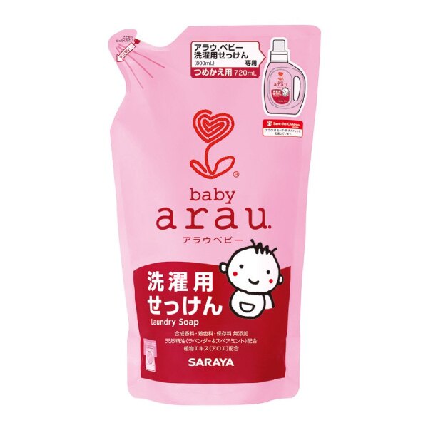 日本 arau.baby 無添加洗衣精補充包720ml 好窩生活節