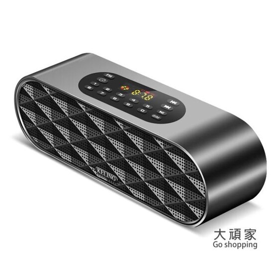 usb音響 新款便攜式數碼音樂播放器可插u盤usb插卡音響手機擴音器 3色