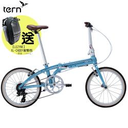 Tern Link C8 20吋8速鋁合金折疊單車-淺藍底白標