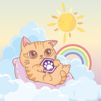 在伊格尼斯的貮樓龍貓曬太陽