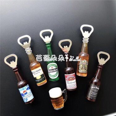 啤酒飲料磁性冰箱貼開瓶器酒起子 酒吧裝飾喜力汽水可樂 『快速出貨』