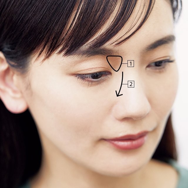 脱 のっぺり顔 30秒で立体的な印象をかなえるノーズシャドウの入れ方 美的grand