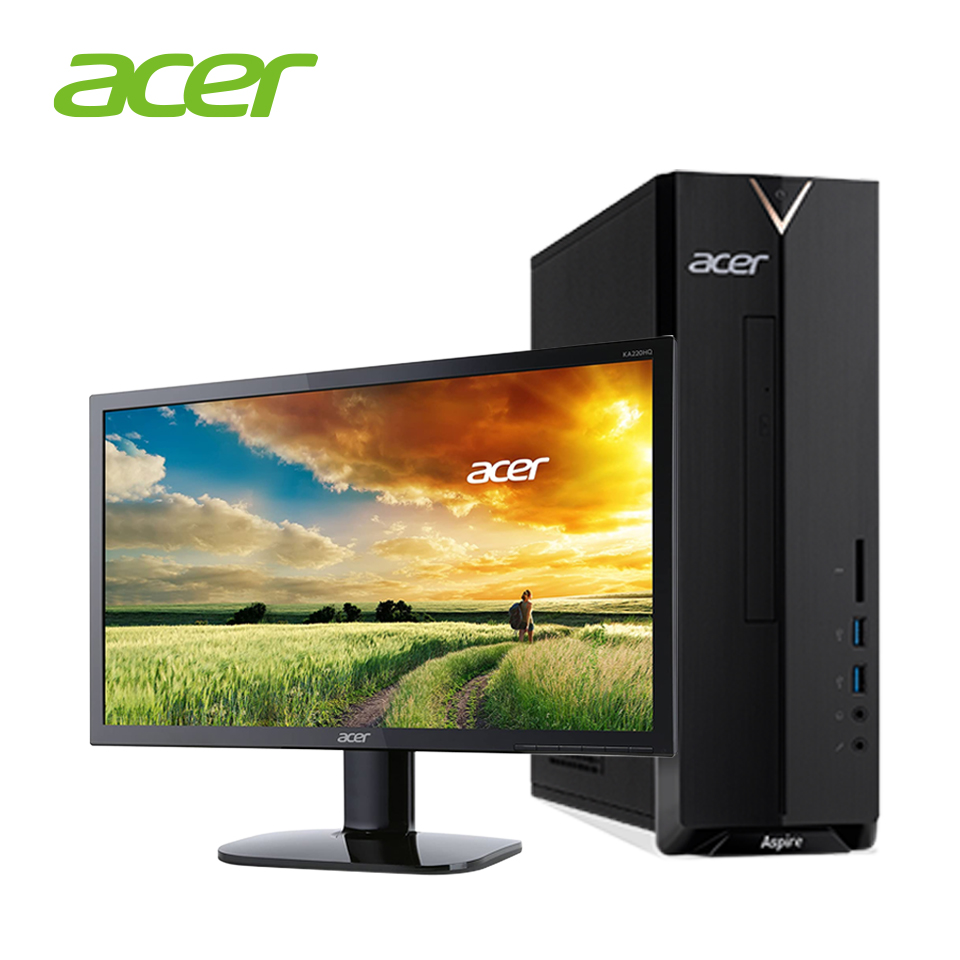 Aspire XC 桌上型電腦 CPU:AMD A4-9120 RAM:4GB DDR4 2400 (DIMM*2) HDD:1TB SATA3 7200RPM VGA:內建R3AMD 整合晶片 DV