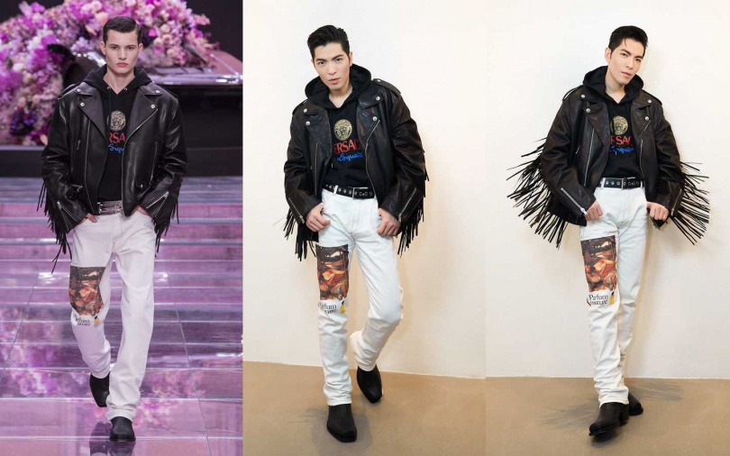 跟秀場上的模特兒相比，老蕭的個人氣勢完全沒輸！（圖／品牌提供）