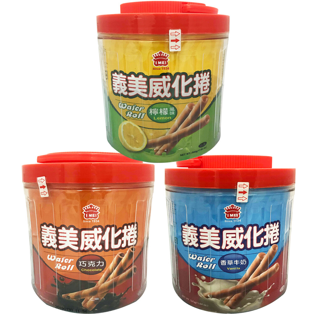 義美家庭號香濃威化捲桶來啦~ 你嘴饞時的好夥伴!酥脆口感+濃郁內餡，獨特的風味與豐富層次，讓你一口接一口停不下來!不油不膩不沾手，享用超方便!大容量更滿足，和三五好友一起分享好滋味!