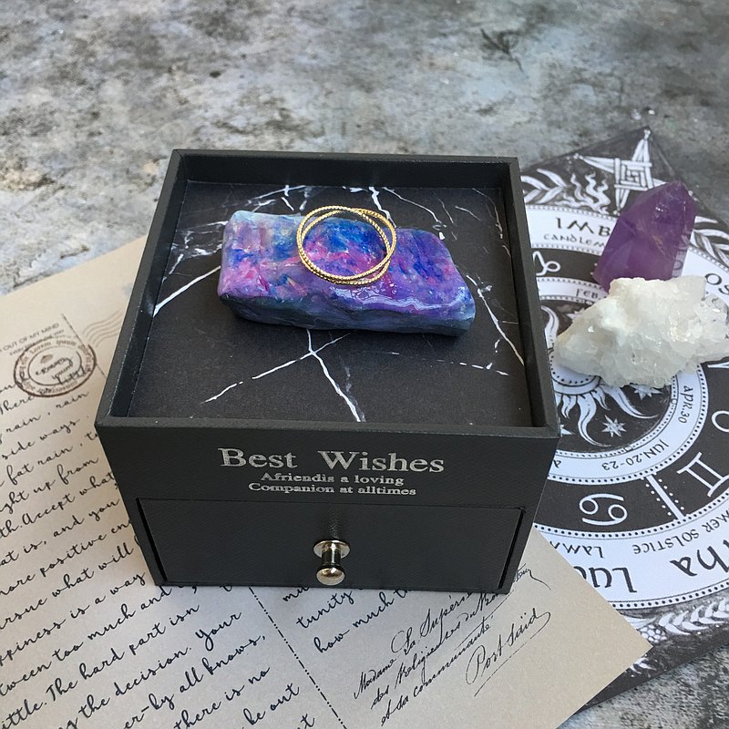 尤朵拉小屋 宇宙星座礦石、情人節禮物、仿真手作礦石、天蠍座