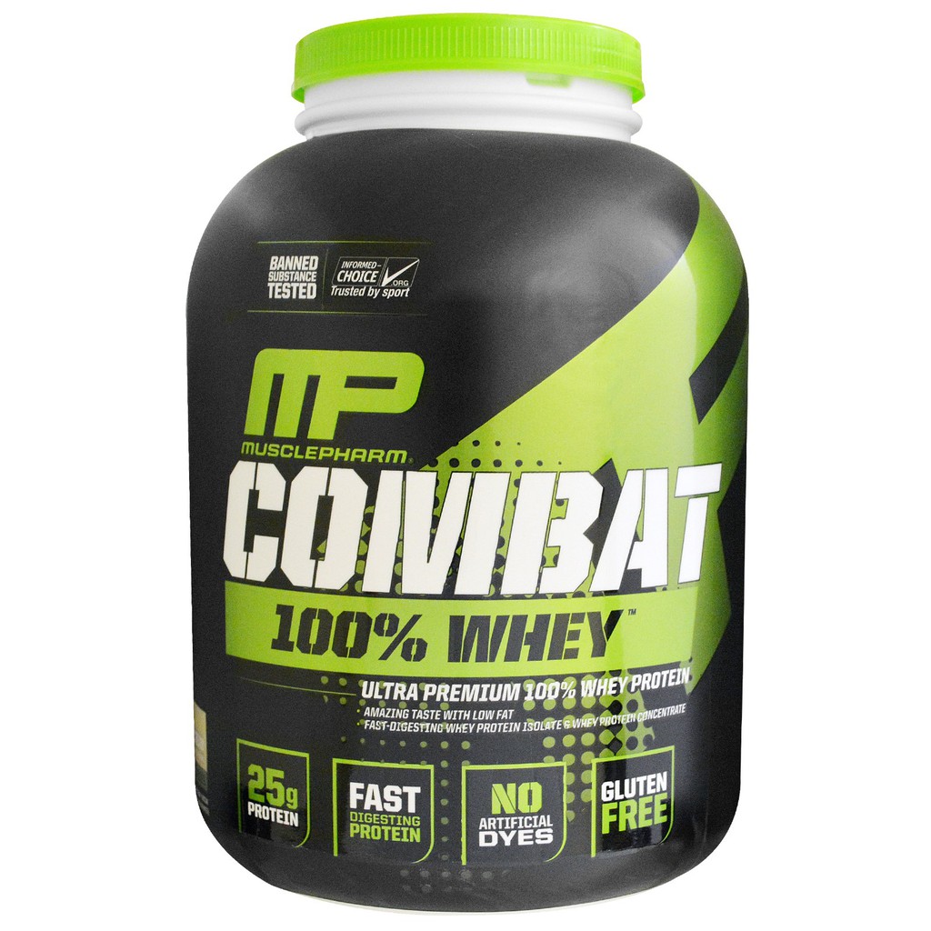 Muscle Pharm Combat 戰鬥低脂乳清蛋白5磅 (淇淋巧酥) 宙斯健身網