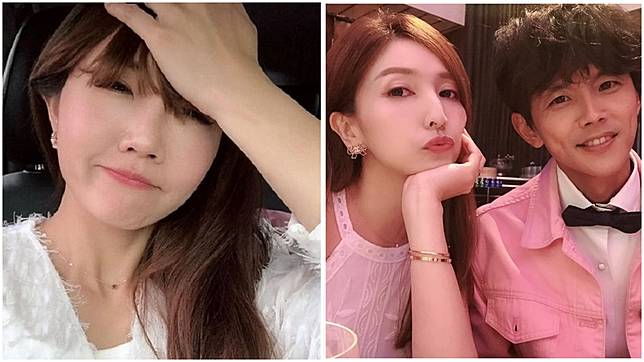 女星謝忻(左)、阿翔與老婆Grace(右)。圖／翻攝自謝忻臉書、Grace臉書 