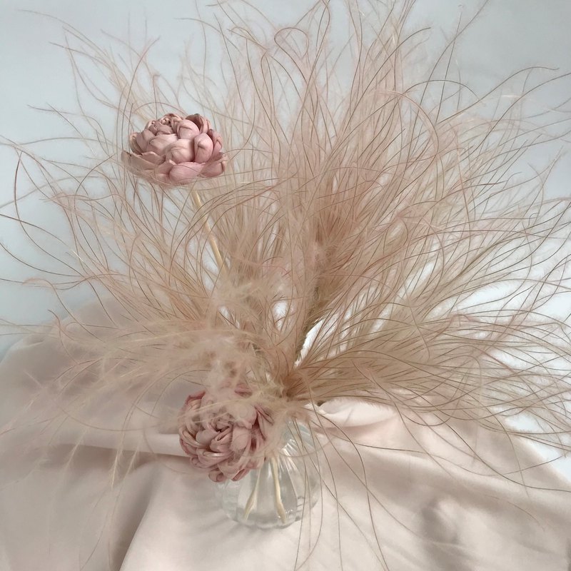 1羽毛草擴香竹+2索拉花擴香花棒+2支擴香竹 擴香瓶專用