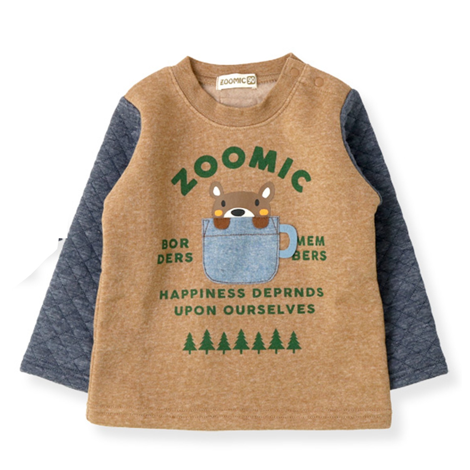 日本超人氣 ZOOLAND 童裝連線。90-130 cm 尺寸。裏起毛材質，保暖舒適。可愛動物花色，百搭吸睛;別再跟編媽說男寶衣服好難買啦ＸＤ 這次就帶來超多媽咪敲碗的 日本知名 ZOOMIC 可愛動