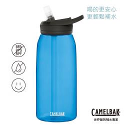 【CAMELBAK】1000ml eddy+多水吸管水瓶 透藍(CB1644402001)