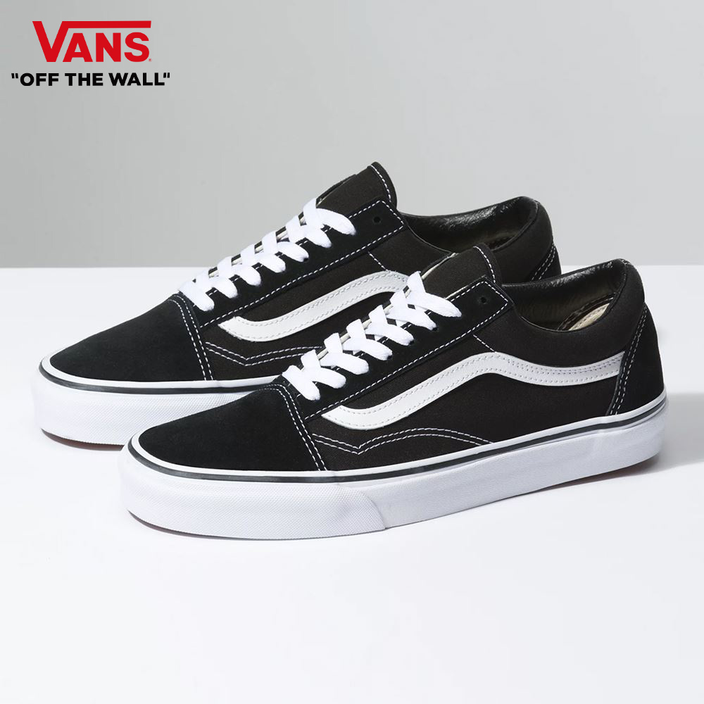 Vans Old Skool 男女款黑白色滑板鞋