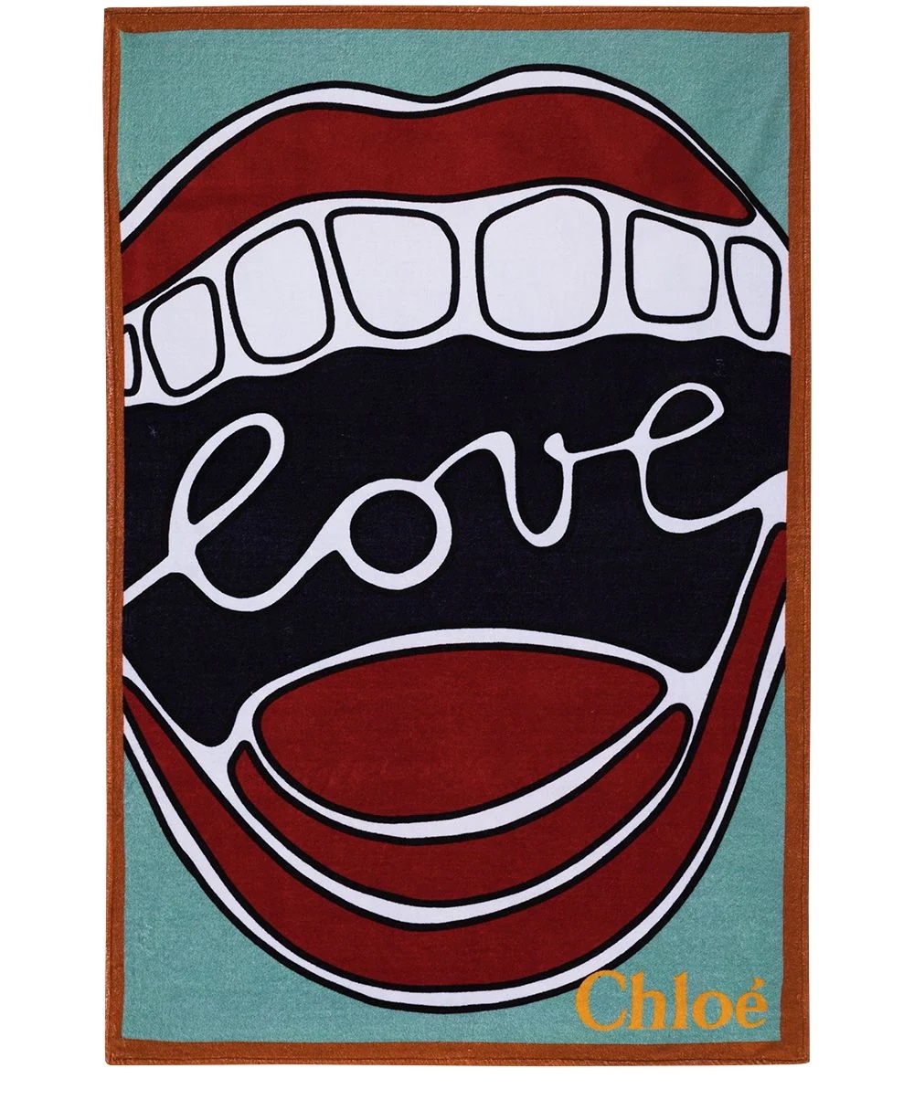 Chloé Love cotton beach towel