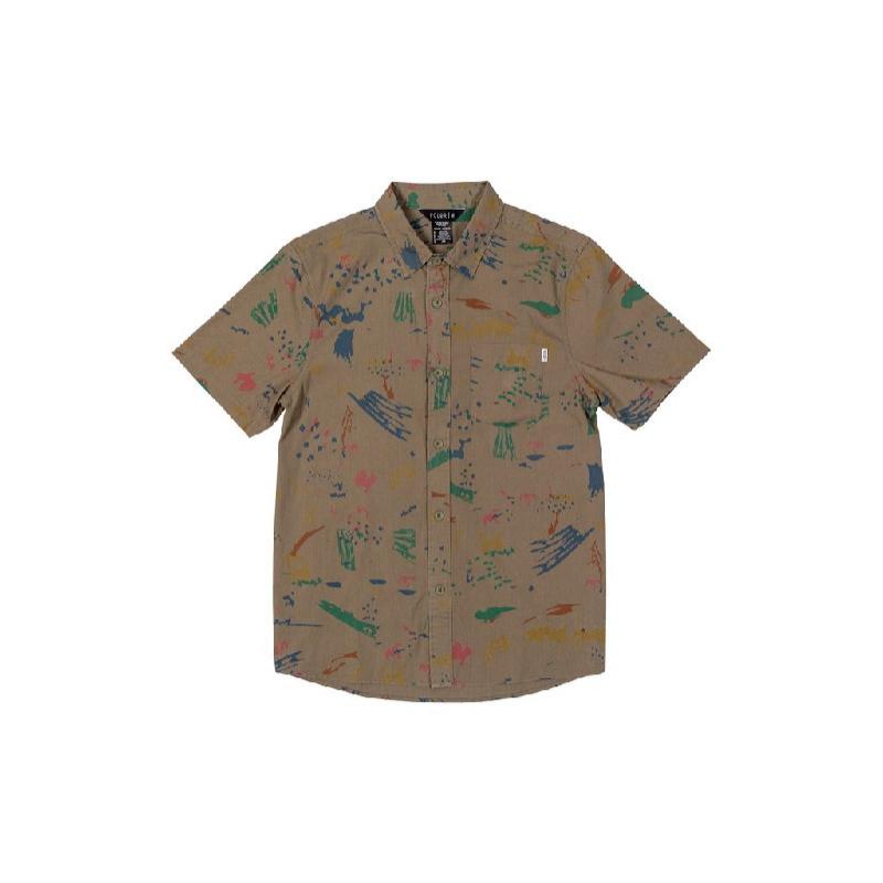 產品特色 SPLATTER WOVEN 短袖襯衫 100%棉質素材，輕鬆感剪裁的工作風襯衫 開領及寬版剪裁，舒適好穿 產品介紹 商品規格 產地：CHINA 保固：無 材質：100% COTTON 尺寸