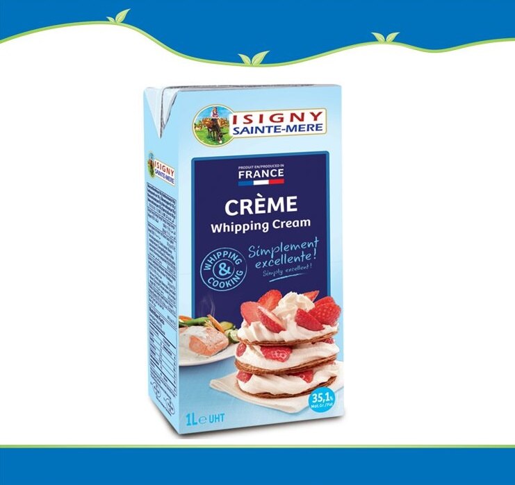 Isigny(伊思妮)鮮奶油►法國唯一獲得AOC認證的鮮奶油，保證不含添加物或色素